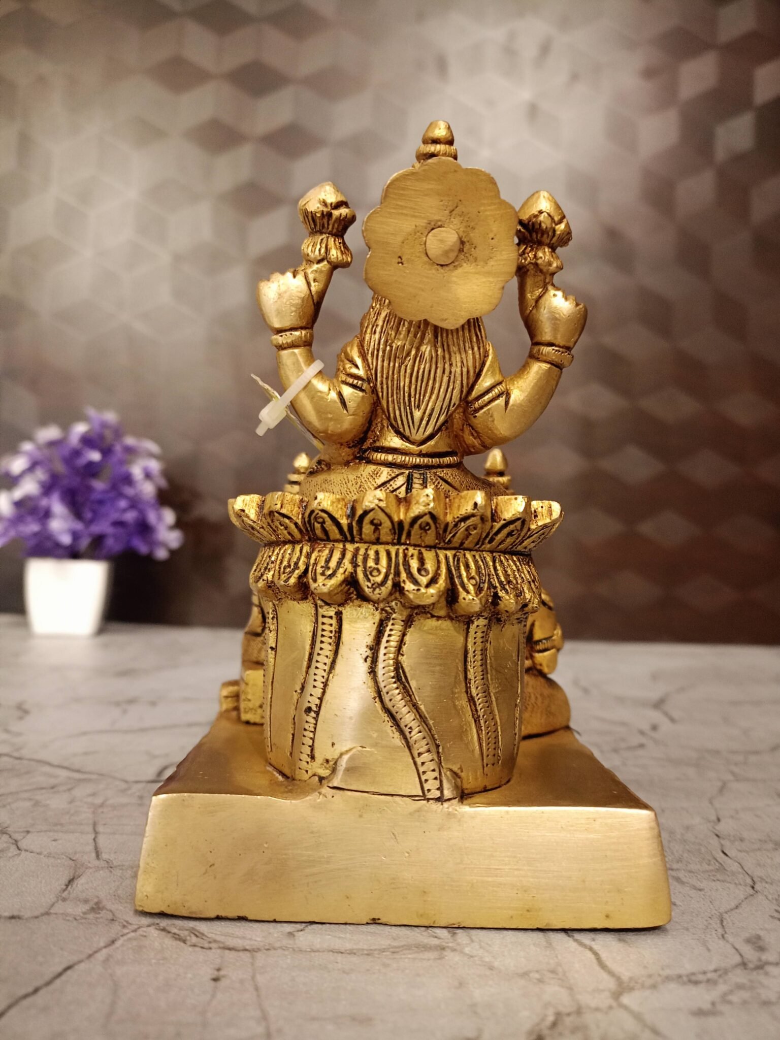 Buy Brass Lakshmi Kubera Statue with coins-6″ Antique Showroom Trichy - Image 4