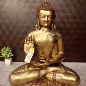 Buy Brass Lord Buddha Idol- 19.5″ Antique Showroom Trichy