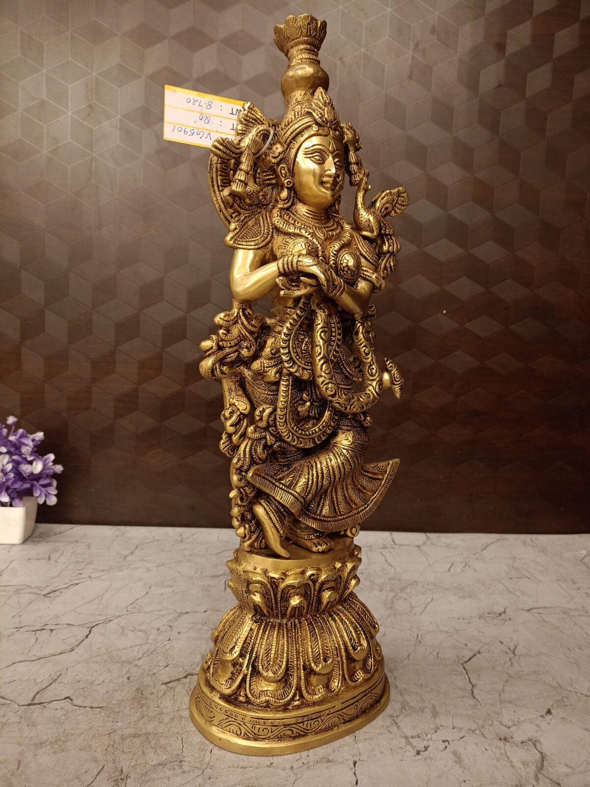 Buy Brass Radha Idol 20″ Antique Showroom Trichy - Image 3