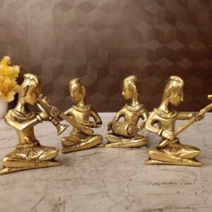 Buy Brass Trible Music Set Idols 4″ Antique Showroom Trichy