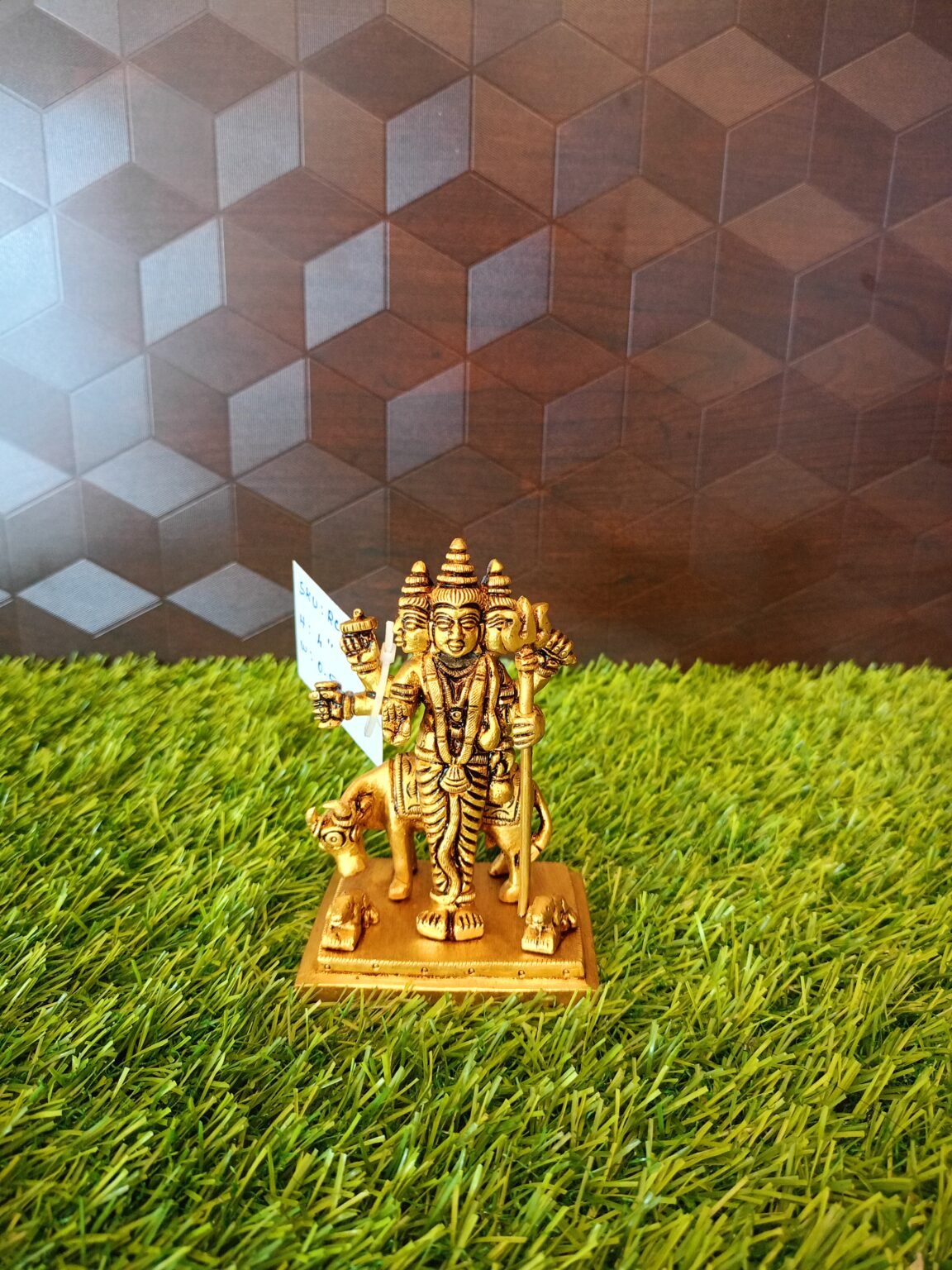 Brass Dattatreya Small Idol – 4” Antique Showroom Trichy