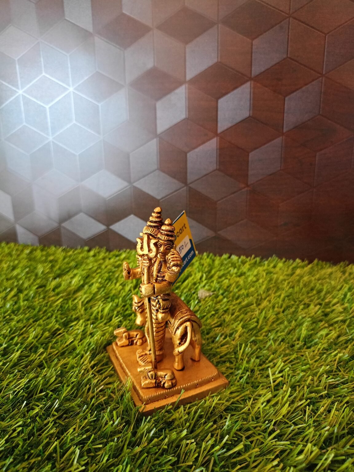 Brass Dattatreya Small Idol – 4” Antique Showroom Trichy - Image 2