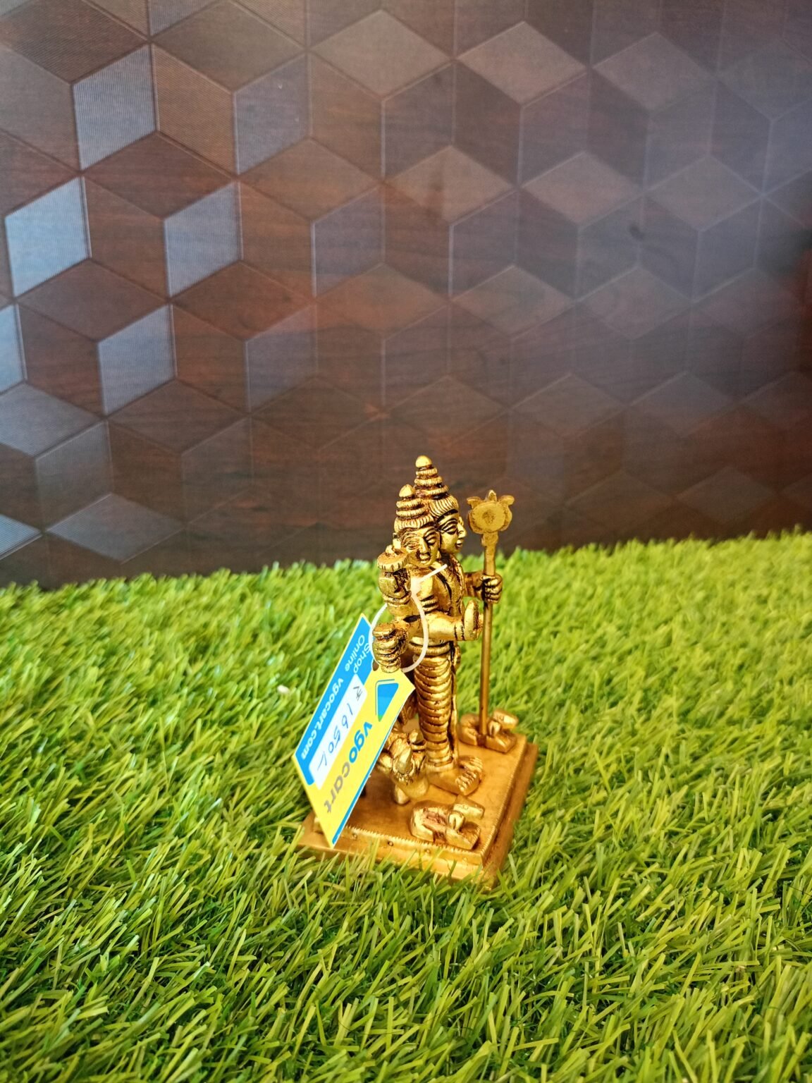 Brass Dattatreya Small Idol – 4” Antique Showroom Trichy - Image 3