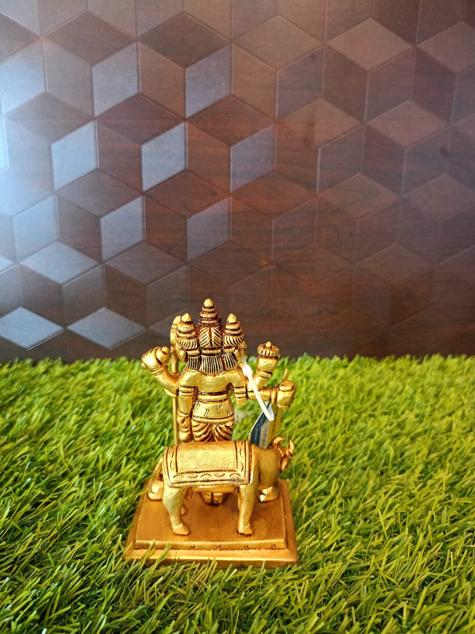 Brass Dattatreya Small Idol – 4” Antique Showroom Trichy - Image 4