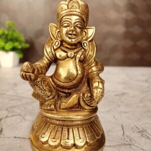 Buy Brass Kuberar Statue 4″ Antique Showroom Trichy