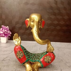Buy Brass Stone Modern Ganesha 8″ Antique Showroom Trichy
