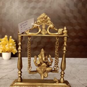 Buy Bronze Swing Ganesha Statue 9″ Antique Showroom Trichy