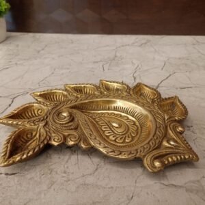 Buy Brass Mango Shaped Plate Diya Antique Showroom Trichy