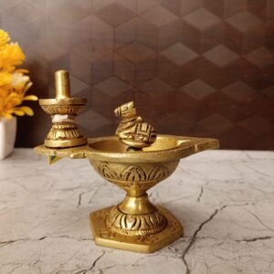 Buy Brass Pradhosha Diya 4″ Antique Showroom Trichy