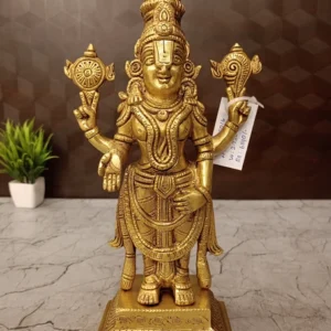 Buy Pure brass Balaji Statue 11.5" Antique Showroom Trichy