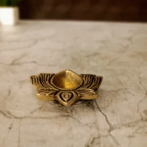 Buy Brass Lotus Diya – Premium Handcrafted Brass Oil Lamp for Pooja, Festivals & Gifting Antique Showroom Trichy