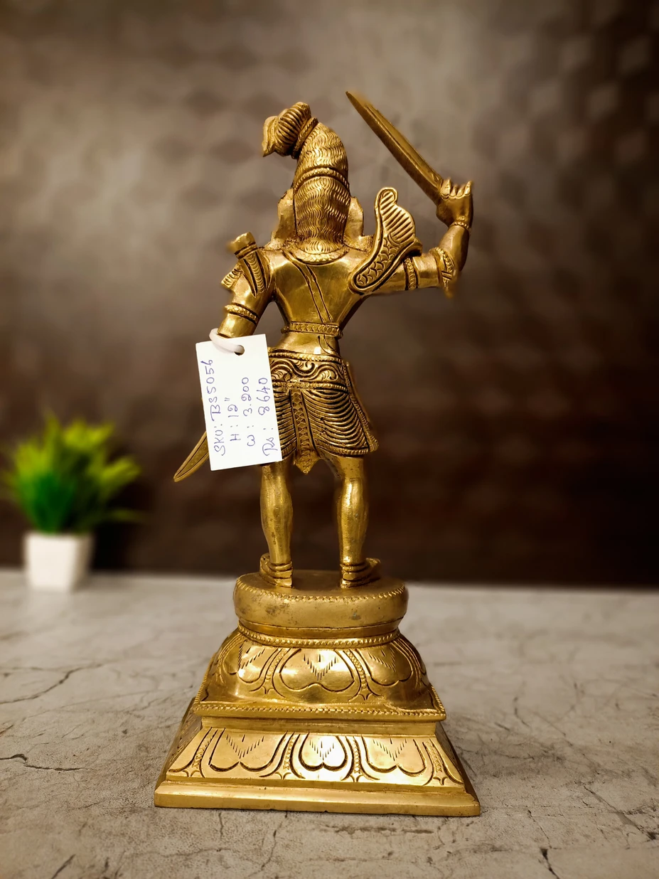 Buy Premium Brass Karupparayan Idol – Divine Statue for Protection, Blessings, and Home Decor Antique Showroom Trichy - Image 2