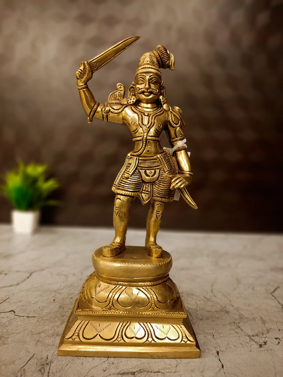 Buy Premium Brass Karupparayan Idol – Divine Statue for Protection, Blessings, and Home Decor Antique Showroom Trichy