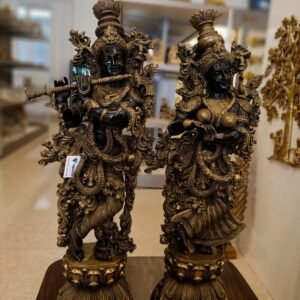 Buy Brass Radha Krishna Statue 29″ Antique Showroom Trichy